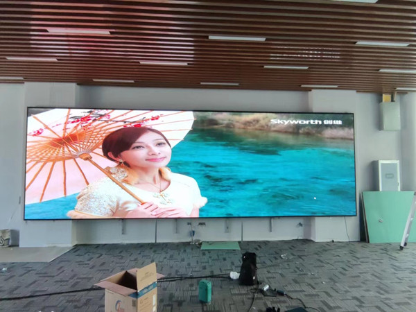 崇信P1.53led小间距屏安装案例